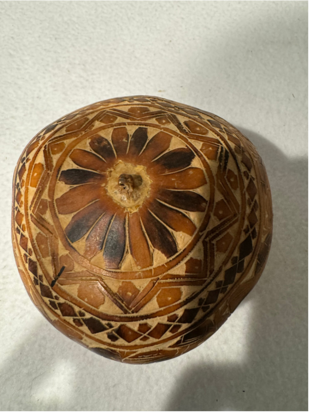 Unbranded Decorative Carved Animal & Floral Gourd Bowl One

Brown Tan From Peru - Picture 4 of 10